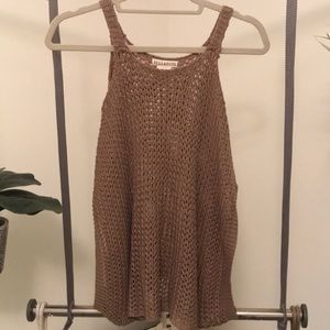 Crochet tan tank